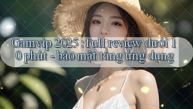 Gamvip 2025 full review dưới 10 phút   bảo mật tầng ứng dụng