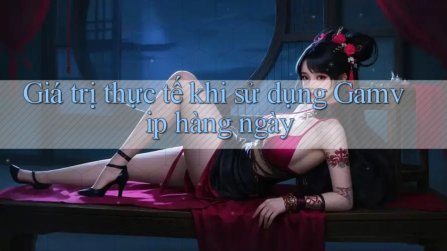 Giá trị thực tế khi sử dụng Gamvip hàng ngày Giá trị thực tế khi sử dụng Gamvip hàng ngày