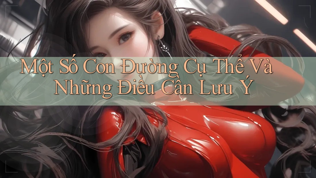 Một Số Con Đường Cụ Thể Và Những Điều Cần Lưu Ý Một Số Con Đường Cụ Thể Và Những Điều Cần Lưu Ý
