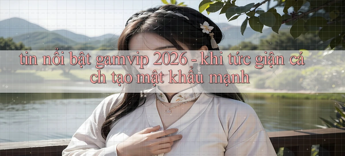 tin nổi bật gamvip 2026   khi tức giận cách tạo mật khẩu mạnh