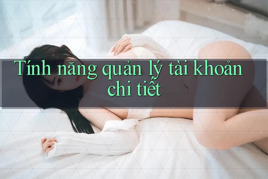 Tính năng quản lý tài khoản chi tiết Tính năng quản lý tài khoản chi tiết