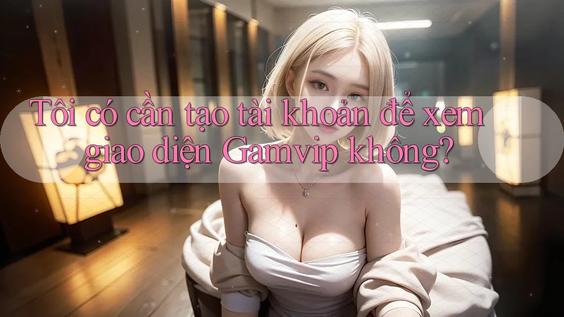 Tôi có cần tạo tài khoản để xem giao diện Gamvip không? Tôi có cần tạo tài khoản để xem giao diện Gamvip không?